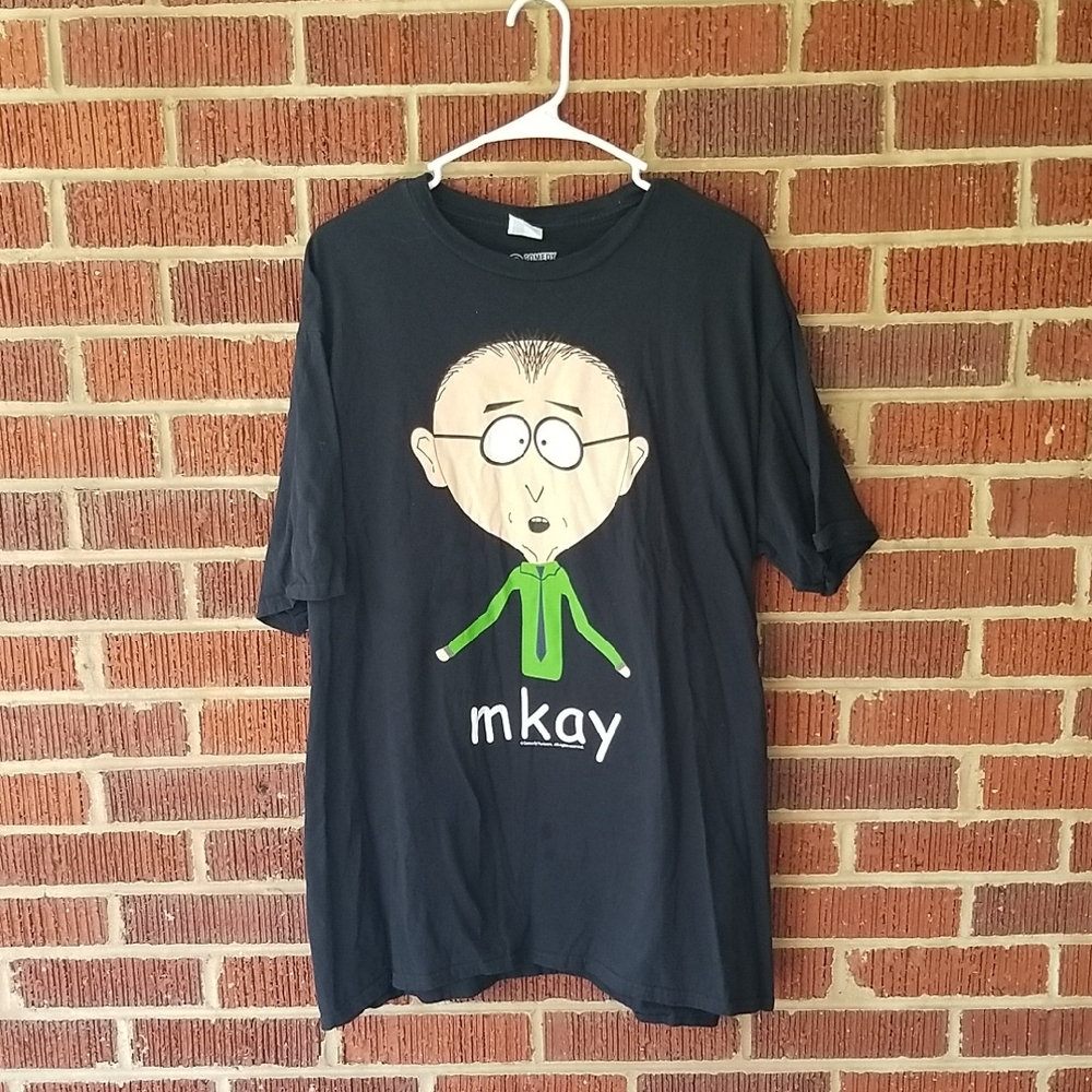 Comedy Central South Park Mr. Mackey Viral mkay Slogan Tee Shirt Graphic Tee 2XL